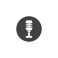 Microphone Icon vector Design Template