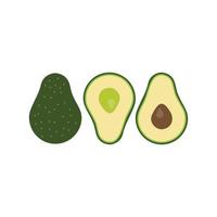 Avocado vector icon illustration design