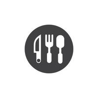 Fork, knife and spoon icon design vector