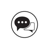 Speech bubble icon vector illustration