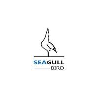 Seagull  Bird logo icon  vector designs