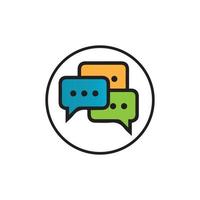 Speech bubble icon vector illustration