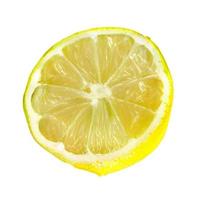 lemon fruit and half cut lemon isolated on white background Clipping Path photo