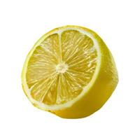 lemon fruit and half cut lemon isolated on white background Clipping Path photo