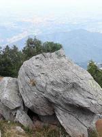 large erratic boulder stone photo