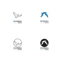 Seagull  Bird logo icon  vector designs