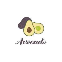 Avocado vector icon illustration design