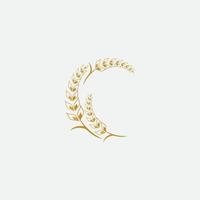 Agriculture wheat  logo vector