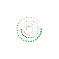 halftone circle dots vector illustration design