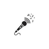 Microphone Icon vector Design Template