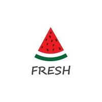 slice watermelon icon vector