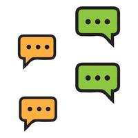 Speech bubble icon vector illustration