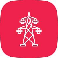 Power Line Round Corner vector