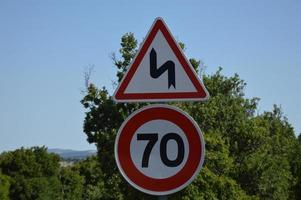 Speed limit sign photo