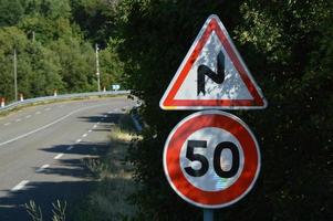 Speed limit sign photo