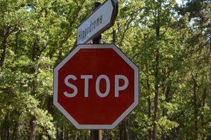 Stop road sign photo