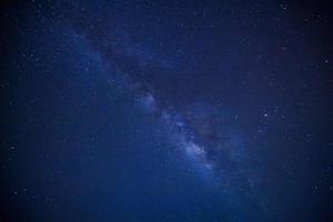 milky way galaxy and space dust in the universe, Long exposure photograph, with grain. photo