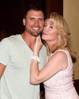 LOS ANGELES, AUG 26 - Joshua Morrow, Michelle Stafford attending the Young and Restless Fan Dinner 2011 at the Universal Sheraton Hotel on August 26, 2011 in Los Angeles, CA photo