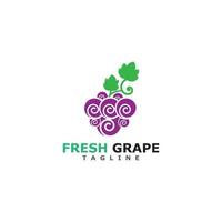 Grapes vector icon illustration design