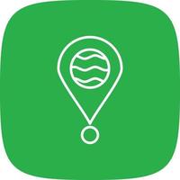 Location Line Round Corner vector