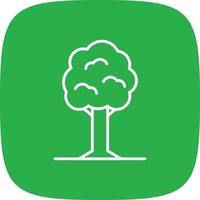 Tree Line Round Corner vector
