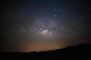 Milky way galaxy with stars and space dust in the universe photo