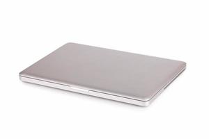 Laptop on white background photo