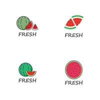 slice watermelon icon vector