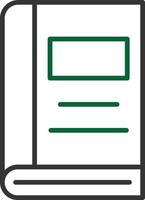 Book Line Two Color vector