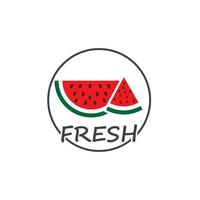 slice watermelon icon vector