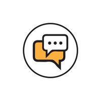 Speech bubble icon vector illustration