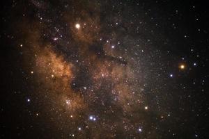 Milky way galaxy with stars and space dust in the universe photo