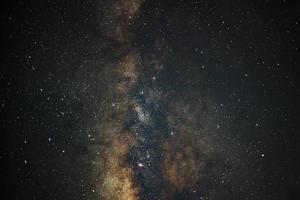 Milky Way galaxy, Long exposure photograph, with grain photo