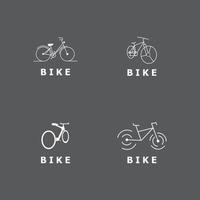 plantilla de diseño de vector de icono de bicicleta