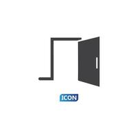 Door icon vector illustration