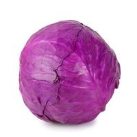 red cabbage on white photo