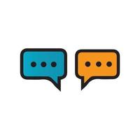 Speech bubble icon vector illustration