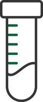 Test Tubes Line Two Color vector