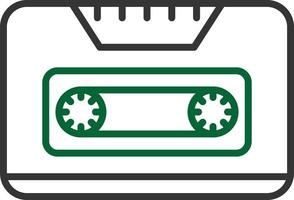 Cassette Line Two Color vector