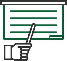 Teach Line Two Color vector