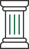 Pillar Line Two Color vector
