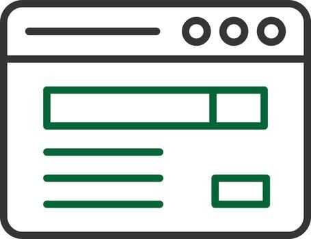 Browsing Line Two Color vector