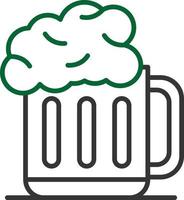 Beer Line Two Color vector