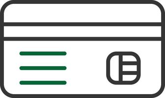 Credit Card Line Two Color vector
