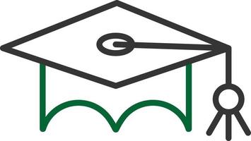 Mortarboard Line Two Color vector