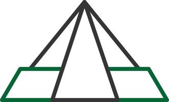 Pyramid Line Two Color vector