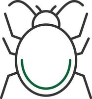 Bug Line Two Color vector