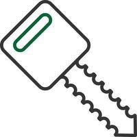 23 - Car Key Line Two Color vector