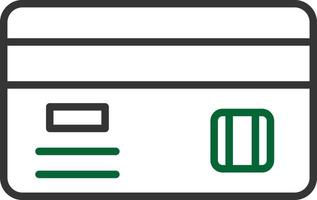 Credit Card Line Two Color vector