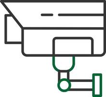 Surveillance Line Two Color vector